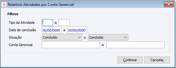 Atividades por Conta Gerencial