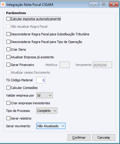 Faturamento Rotinas 12