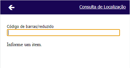 Consulta Localização