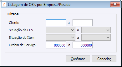 Listagem de OS por Empresa