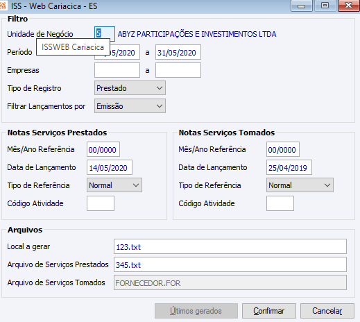 ISSWEB Cariacica