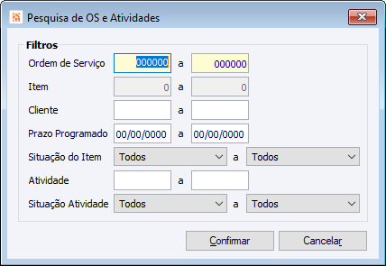 Pesquisa OS e Atividades