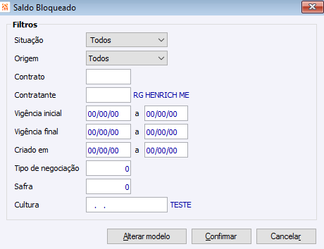 Seleciona Modelos de Relatórios - Grupo:GA 0102