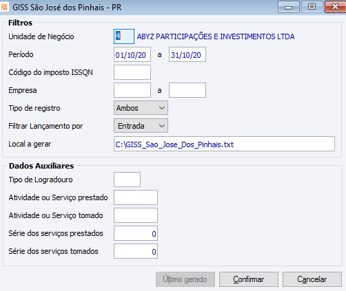 GISS - São Jose dos Pinhais - PR