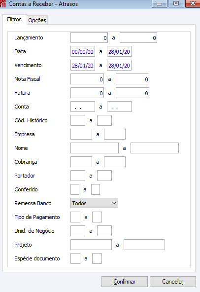 Contas a Receber - Atrasos