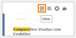 Dashboard Modo Edição