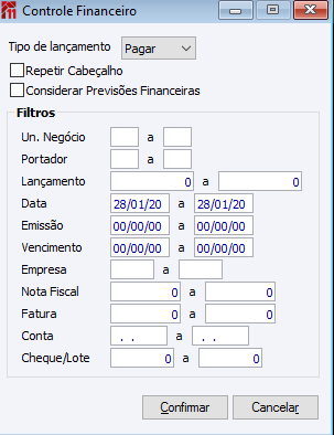 Controle Financeiro