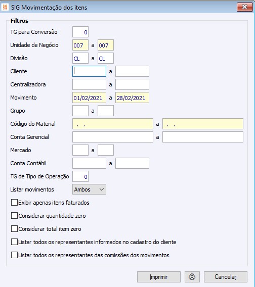 Faturamento Relatórios 99