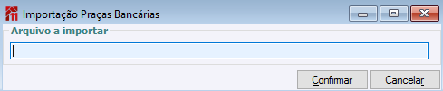 Importar Praças Bancárias