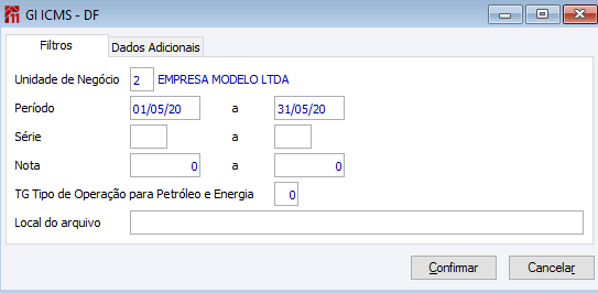 GI ICMS - DF