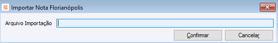 Importar Nota Florianópolis