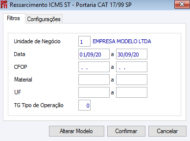 Ressarcimento de ICMS/ST Portaria CAT 17/99 SP