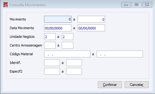 Consulta Movimentos