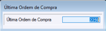 Última Ordem de Compra
