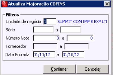 Majoração da COFINS