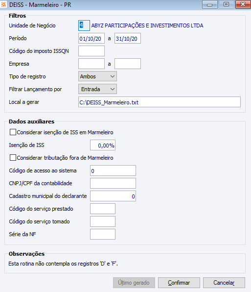 DEISS - Marmeleiro - PR