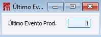 Último Evento de Produção