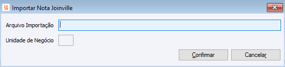 Importar Nota Joinville