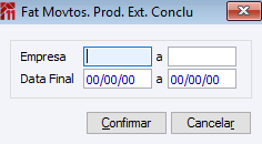 Fat. Movtos. Prod. Ext. Conclu