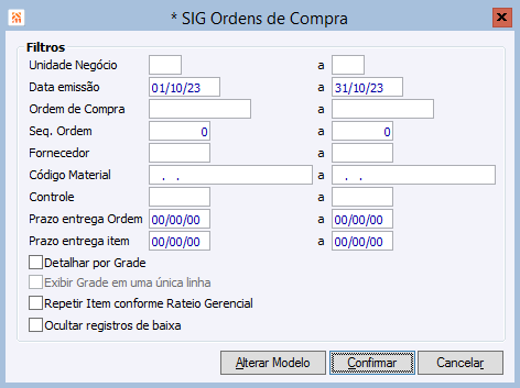 SIG Ordem de Compra