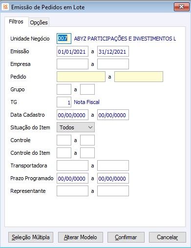 Faturamento Relatórios 85