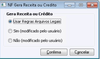 NF Gera Receita ou Crédito