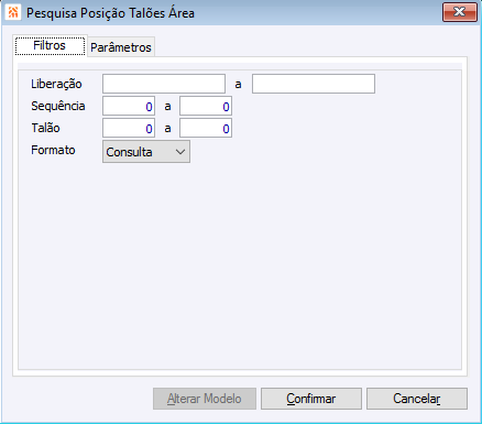 Pesquisa Posição Talões Área