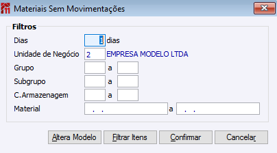 Materias sem Movimentação