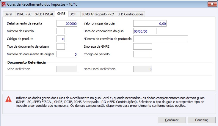 Guias de Recolhimento dos Impostos - 10 10