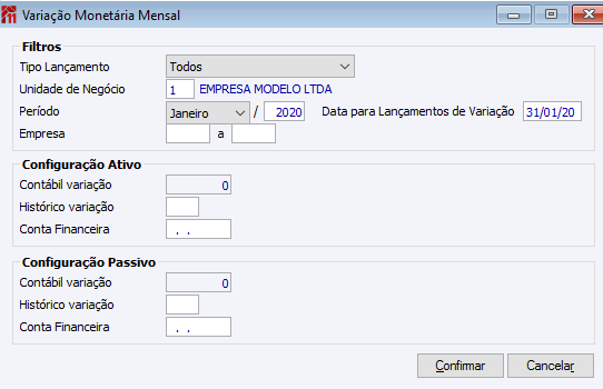 Atualização Monetária Parcial