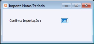 EDI Recebe Notas Período