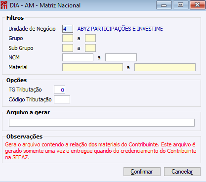 DIA AM Matriz Nacional