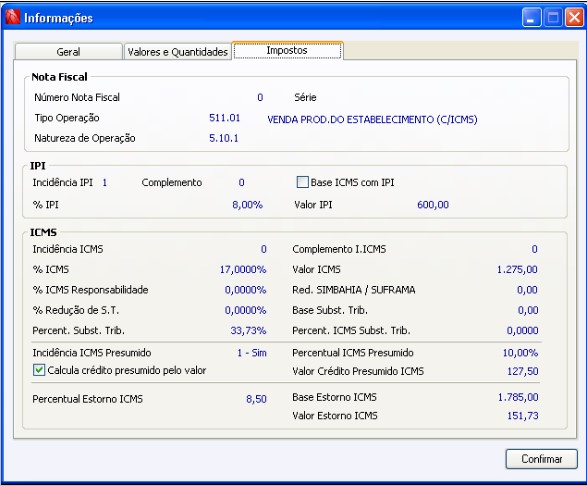 CM Gera Crédito ICMS Presumido 7