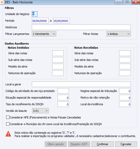 DES - Belo Horizonte