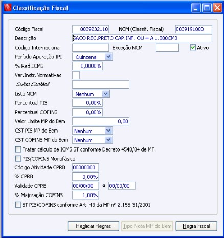 Majoração da COFINS