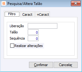 Pesquisa/Altera Talão