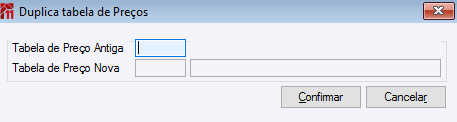 Duplica tabela de Preços