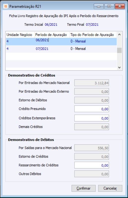 LF Legais PER DCOMP 09 06 CIGAM WIKI