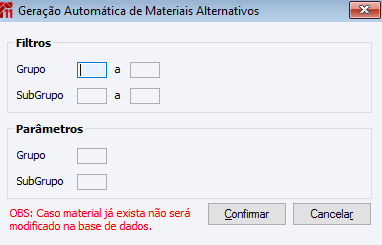 Geração Automática de Materiais Alternativos