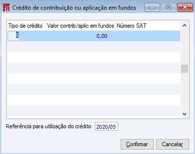 Crédito de Contribuição ou aplicação em fundos