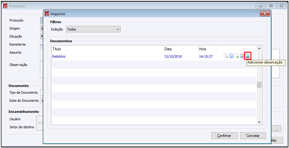 ProtocoloAdicionarObservacao