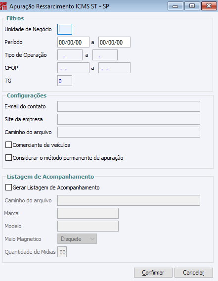 Apuração Ressarcimento ICMS ST - SP