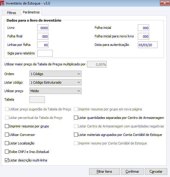 Inventário de Estoque v3.0
