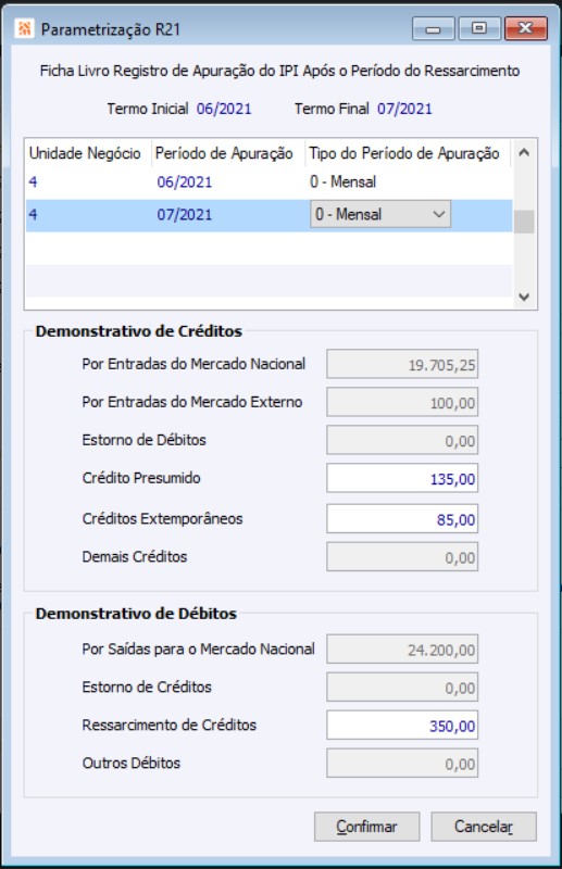 LF Legais PER DCOMP 09 06 CIGAM WIKI