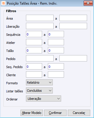 Posições talões Área - Rem.Indiv