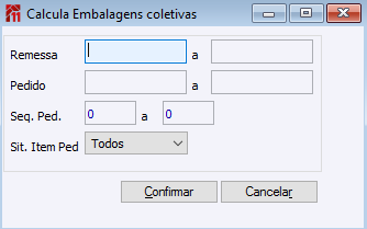 Calcula Embalagens coletivas