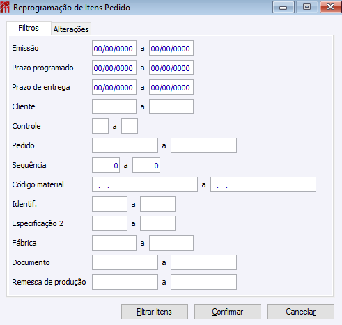 Reprodução de Itens de Pedido