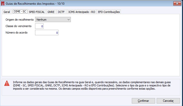 Guias de Recolhimento dos Impostos - 10 10