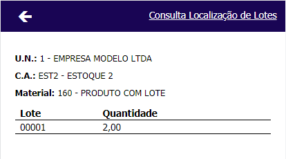 Coletor Transferência Consulta