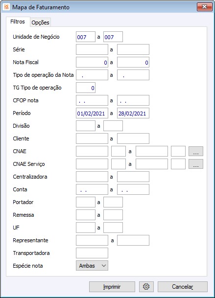 Faturamento Relatórios 1